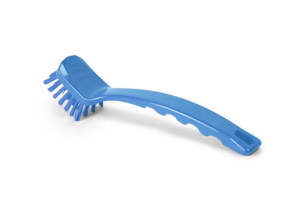 Small rectangular brush with handle - Blue - Medium bristle picture