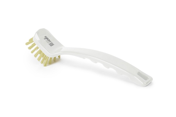 Rectangular brush with handle - White - Medium bristle resistant to high temperatures picture