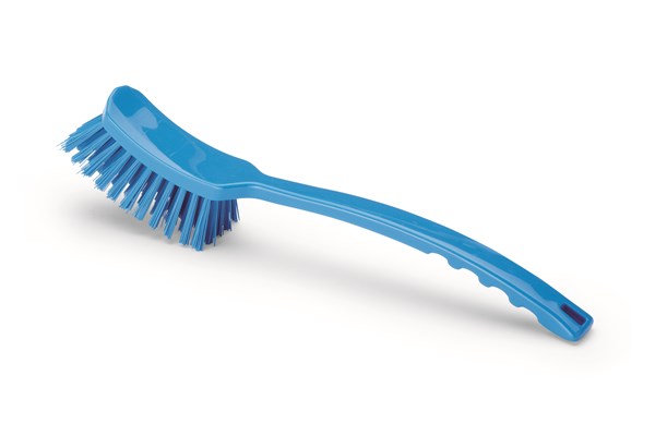 Long handle brush - Blue - Medium bristle picture