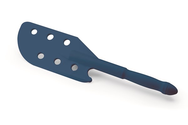 Detectable hand perforated paddle - Dark Blue picture