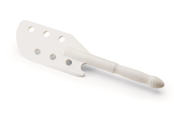 Hand perforated paddle - White picture