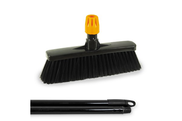 Industrial soft broom with handle picture