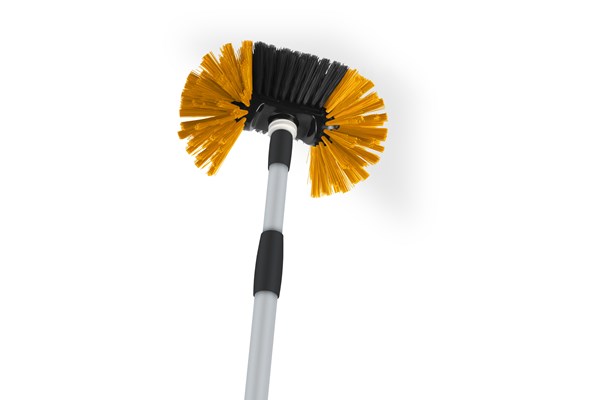 Industrial cobweb brush with double bristle with extensible handle 3 mt picture